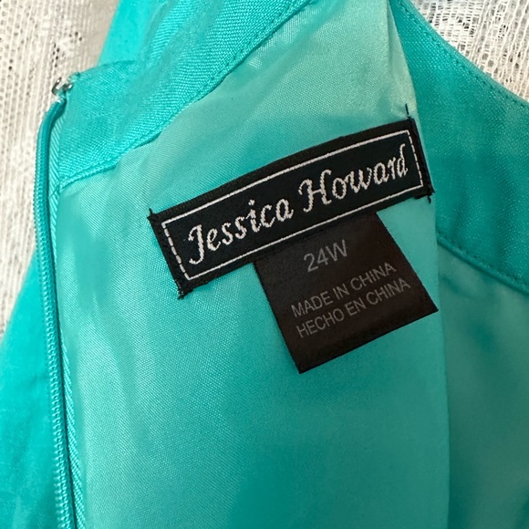 Jessica Howard Teal linen dress.. Size 24 - Picture 4 of 8